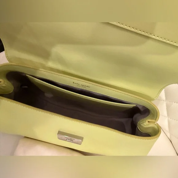 KATE SPADE NEW YORK green yellow grace convertible shoulder bag - Picture 5 of 7